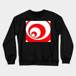 Abstract pattern - red and white. Crewneck Sweatshirt